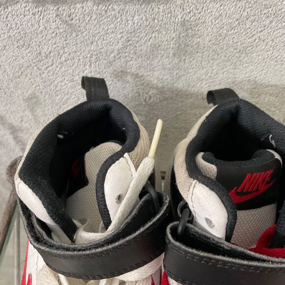 Nike Court Borough Mid 2 White University Red (GS) CD7782-110 Youth Sz 7Y - Picture 8 of 11